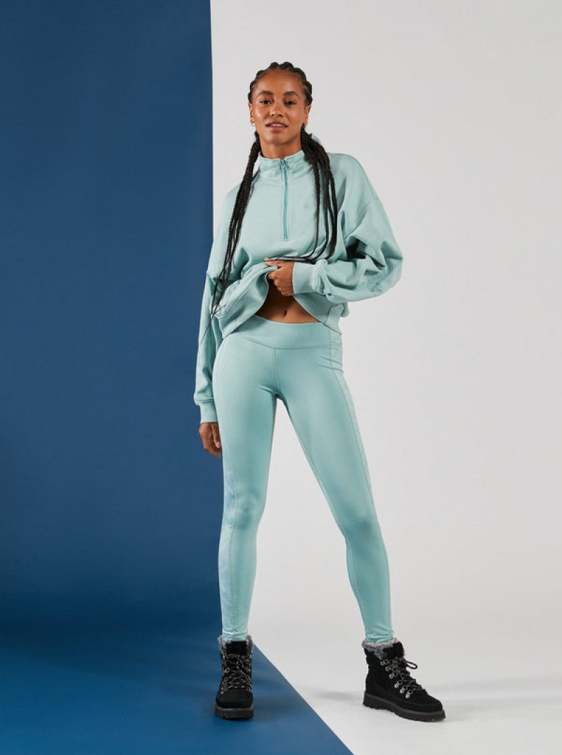 Roxy Waves Of Warmth Half-Zip Fleece Loungewear | VYIW-69513