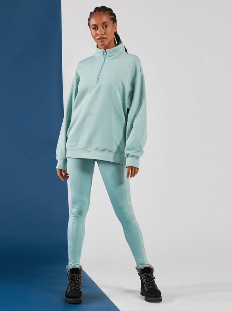 Roxy Waves Of Warmth Half-Zip Fleece Loungewear | VYIW-69513