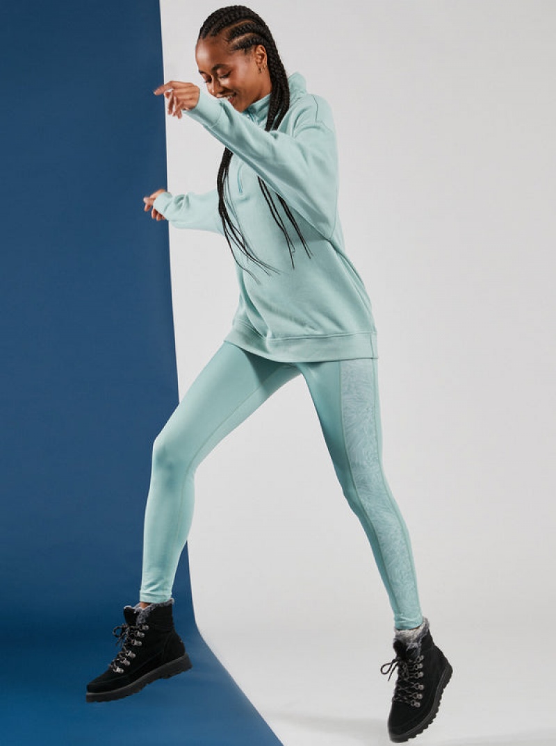 Roxy Waves Of Warmth Half-Zip Fleece Loungewear | VYIW-69513