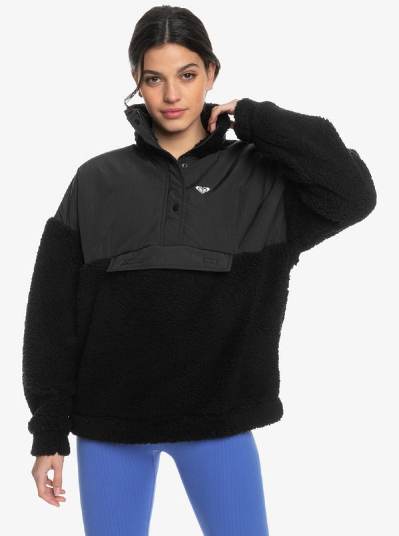 Roxy Waves Of Warmth Half-Zip Mock Neck Fleece Hoodie | DCIX-80624