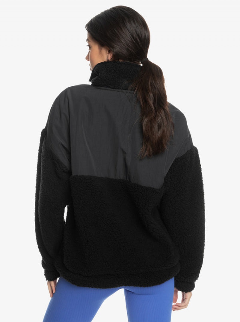 Roxy Waves Of Warmth Half-Zip Mock Neck Fleece Hoodie | DCIX-80624