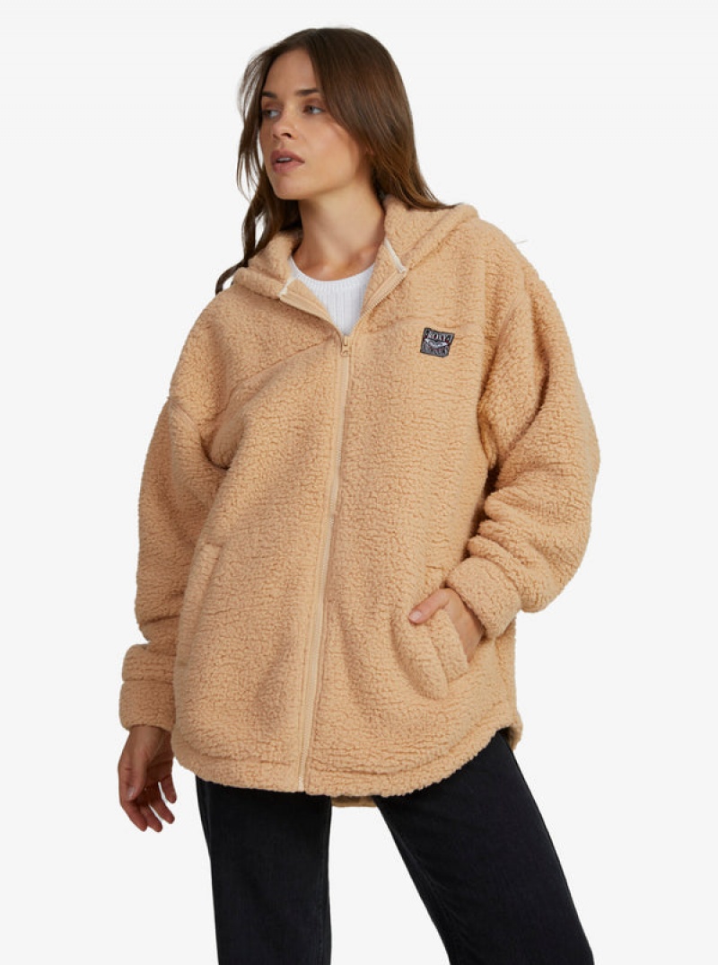 Roxy Weekend Plans Polar Zip-Up Fleece Jackets | QUOP-58796