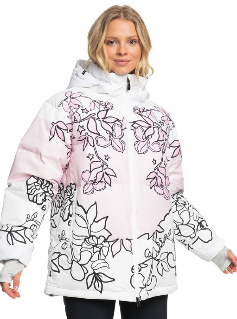 Roxy X Rowley Puffer Technical Snowboard Jackets | LMNW-86971