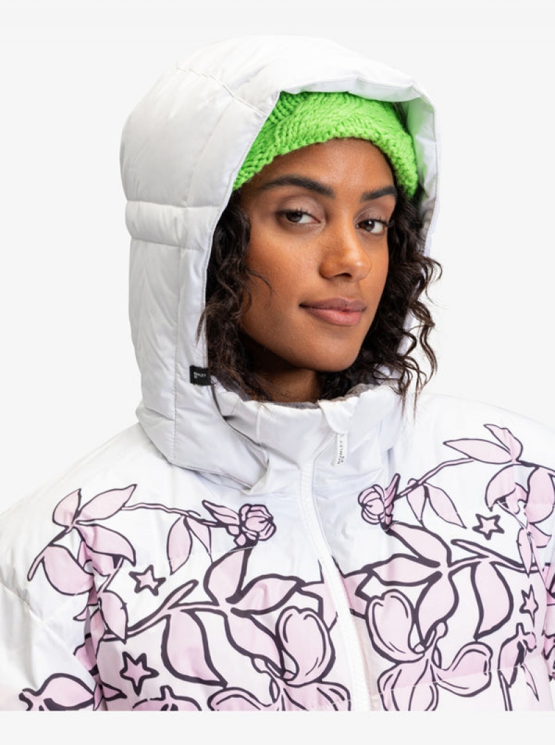 Roxy X Rowley Puffer Technical Snowboard Jackets | LMNW-86971