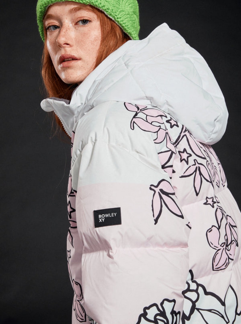 Roxy X Rowley Puffer Technical Snowboard Jackets | LMNW-86971